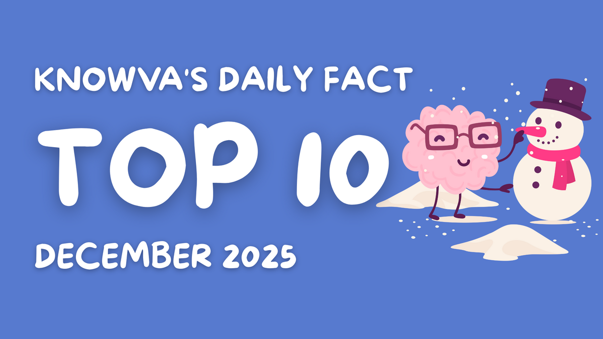 Knowva's Daily Fact - Top 10 - December 2025